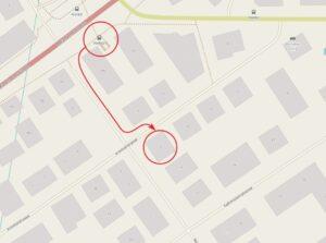 Wegbeschreibung zum Kosmetikstudio - art of cosmetics - an der Röschstrasse 5 in 9000 St. Gallen von der Bushaltestelle Krontal aus